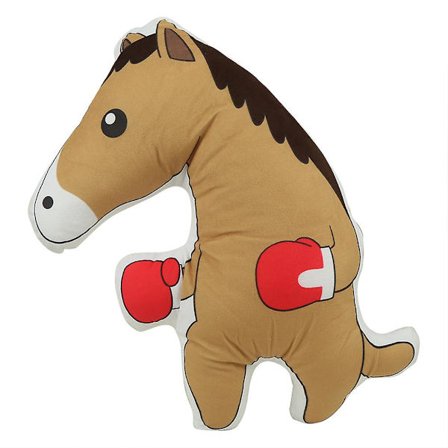 50 cm Plyslegetøj Kreativ Sandskulptur Hest Pude Sjovt Ansigtsudtryk Taske Dukker Spoof Fødselsdagsgave Til Mænd Og Kvinder (Boksehest)
