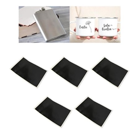 5 st lasergravering markering färgpapper svart markering papper 39x27cm lasergravering papper gravera på metall keramik glas