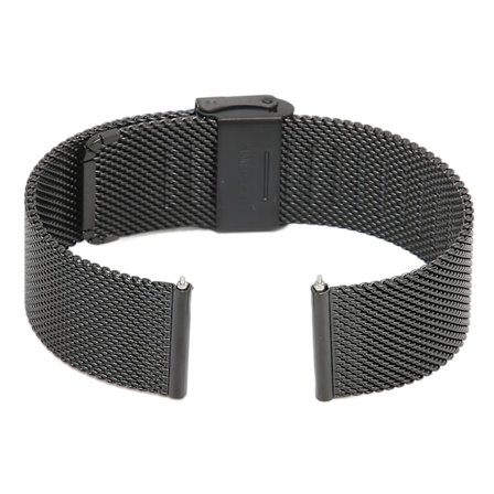 Universellt Armband i Rostfritt Stål 22mm Mesh Vävt Rem med Snabbspänne för Amazfit GTR 3 Män Kvinnor, Hållbart Armband med Spänne