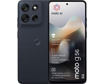 Motorola G56 Black Oyster - Motorola moto G56 med Sony-kamera & Dolby-ljud