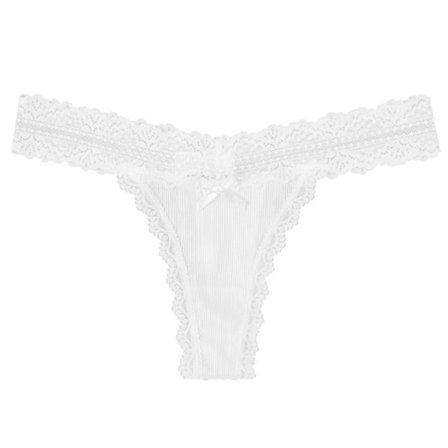 Rosett dam trosor i spets i bomull