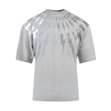 Neil Barrett, T-Shirt Grijs, Heren, Maat:XL