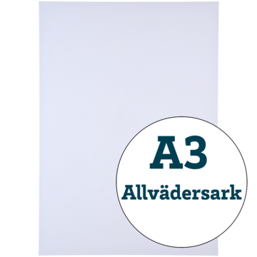 ALLVÆRSARK A3 HVIT 165G