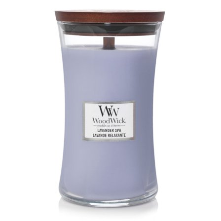 Woodwick Hourglass Candles Lavender Spa 610gr - Candela Profumata