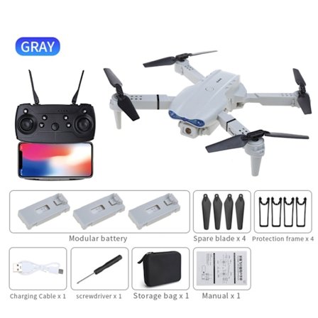 E99 K3 Drone 4K Dobbelt/Enkelt Kamera 6-Akset 3-vejs Hindringsundgåelse RC Quadcopter