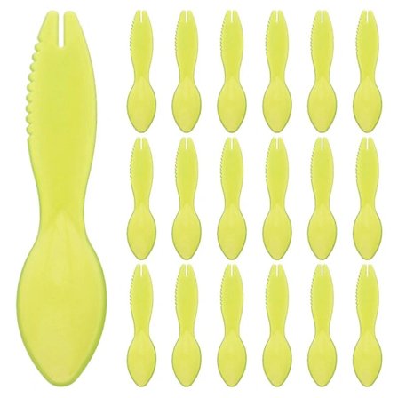 20 stk. Kiwi Ske Skærer Multifunktionel Frugtskræller Deler Genanvendelig Plast Kiwi Graveske