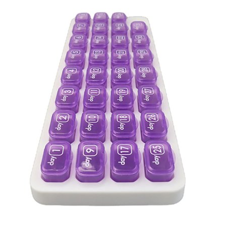 Käytännöllinen lääkeannostelija (31 lokeroa)