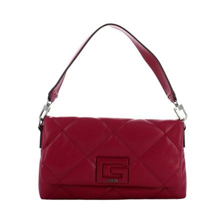Guess, Quilted brightside shoulder bag Paars, Dames, Maat:ONE Size