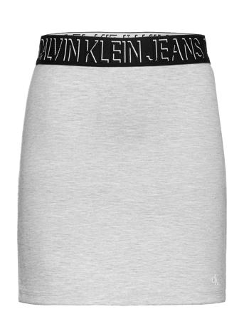 Shadow Logo Punto Skirt Dresses & Skirts Skirts Short Skirts Grå Calvin Klein