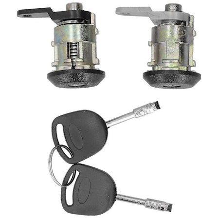 Kompatibel med Courier/Fiesta/KA Främre Dörrlåscylindrar med Vänster/Höger Låscylinder och Nycklar - Yx