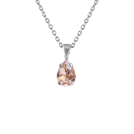 Caroline Svedbom Petite Drop Necklace Vintage Rose Halsband Dam Silver ONESIZE