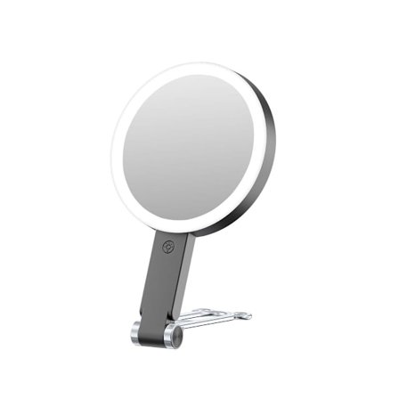 LED Makeup Spejl med Bjørne Rund Fod - 10x Forstørrelse, Genopladelig