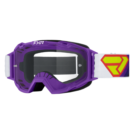 Ochelari Motocross FXR Maverick Prime mov/alb/negru