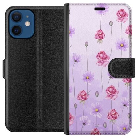 Kompatibelt Lommeboketui til Apple iPhone 12 Petal Reverie Lilac Mist