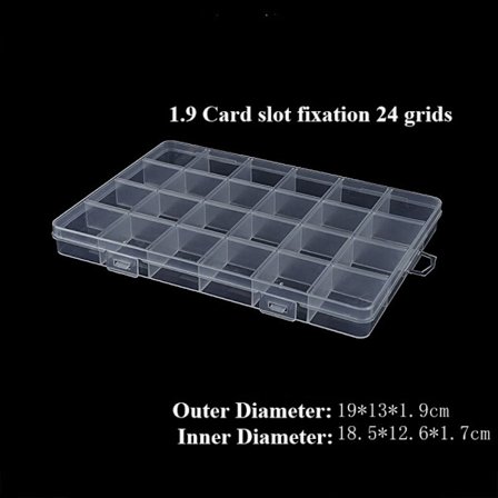 Oppbevaringsboks for smykker perler 19X13X2,2CM3 3