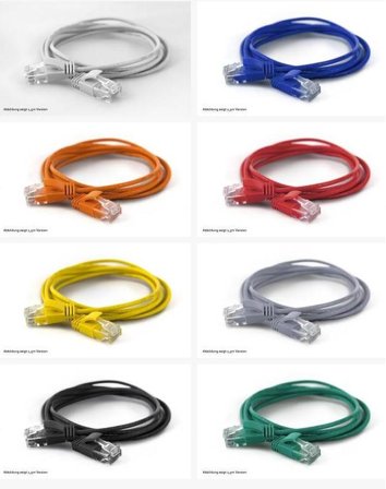 WANTEC WantecWire UTP, extra dünnes Patchkabel CAT6a, d=2,8mm, gelb, Länge 1,50 m