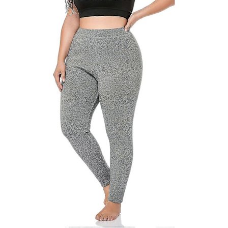 Fleecefodrade leggings för damer i stora storlekar, varma termiska yogabyxor för vintern S-4xl-lingling}