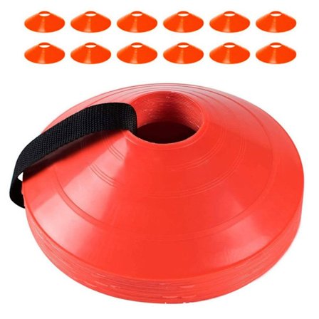 24 stk. Fotballkjegler Treningskjegler RØDE