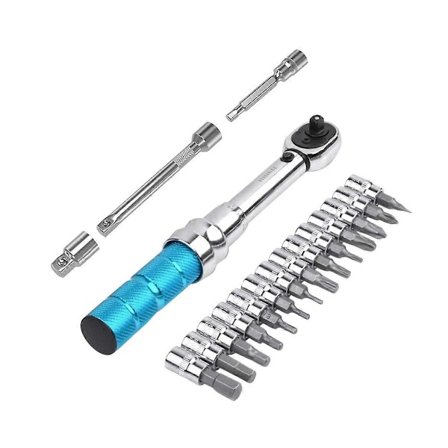 Momentnøgle til cykel og motorcykel, 1/4 2-15Nm MINI momentnøjagtighedsreparationsværktøj med 3/8 tommer