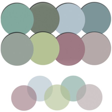 8 puder selvklæbende noter Note Bogmærke Markør Meddelelsesmærkater