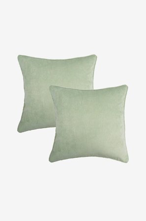 Redlunds - Eddie fodral 45x45 2-pakning - Grønn - Pynteputer & putetrekk - 45X45 - Fra Homeroom