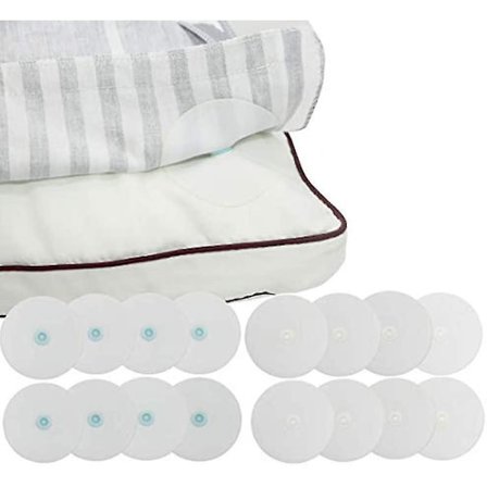 Dynetrekk-klemmer (16 stk) - Hjørnefeste for dynetrekk, passer alle tykkelser på dyner og dundyner