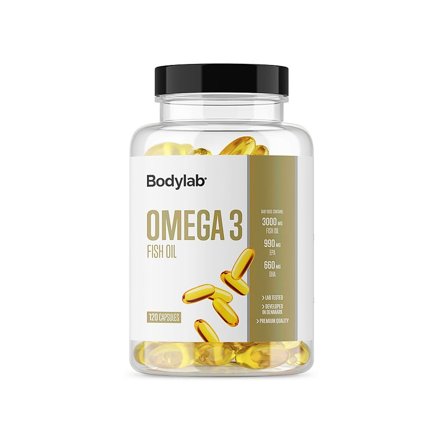 Bodylab Omega3 120 kaps., Helse & Madvarer, Kosttilskud, Fiskeolie & Omega 3