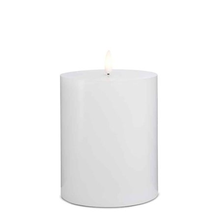 LED-ljus - 1 st. - ø10 x 15 cm - m/3D-låga - (flera färger)