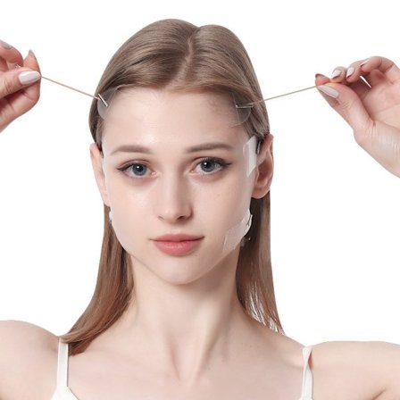 60 st V-formad ansiktslyftande tejp