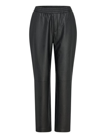 Geza Faux Leather Chino Black Dante6