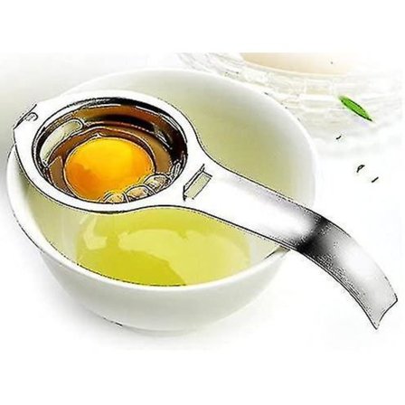 Æggeseparator Æggehvide Blommefilter Separator, Rustfrit Stål Æggesigte Køkkenudstyr Madlavning -CHJR