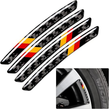 4st Hjul Center Sticker M-Color Wheel Emblems Sticker Cover