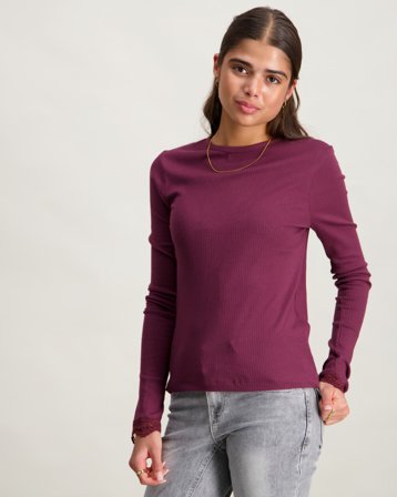 Creamie T-shirt LS Rød T-skjorter Jente - Kids Brand Store