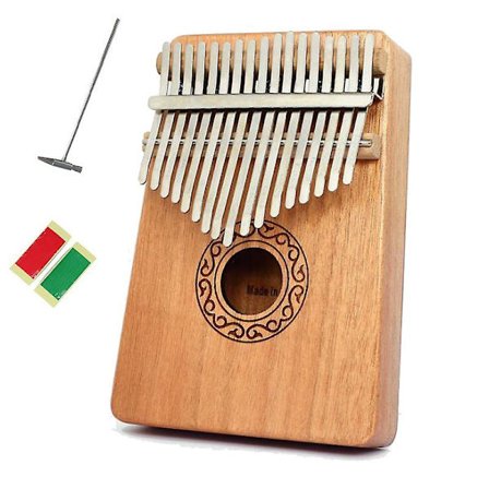 Thumb Piano 17 Keys Thumb Piano,tump Piano Instrument Portable Finger Piano För Barn Vuxna Nybörjare, idealisk födelsedagspresent, alla hjärtans dag O