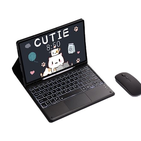 Bluetooth-tangentbord och mus för Samsung Galaxy Tab Samsung Galaxy Tab A9+ 2023 11 tum (YH)