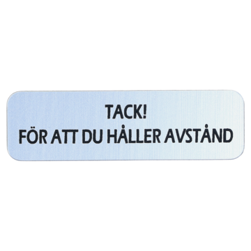 Navneskilt magnet 70x20mm