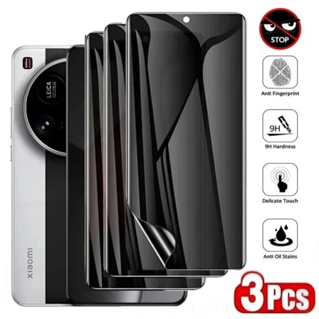 3 st Anti-Spion Hydrogel Film För Xiaomi 15 Ultra 15 14 13 Pro Skärmskydd För Xiaomi 14T 13T 12T Pro 13 12 11 Lite Mjuk Film