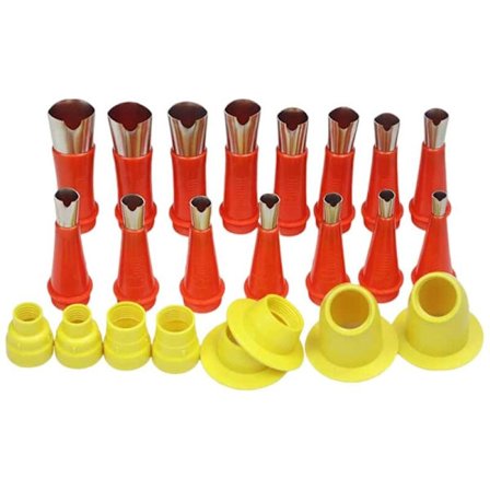 23 deler rustfritt stål fugemasse V-dyse applikator etterbehandling lim silikon fugemasse etterbehandling verktøy kjøkken vask tetning