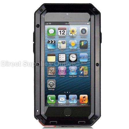 TG Heavy Duty Gorilla Metalfodral Case til iPhone 14 13 12 Xr X 8 Pro Max Se