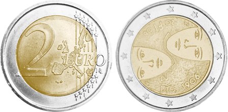 Finland 2006 - Ligestilling - 2 euro mønt