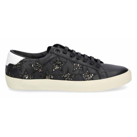 Saint Laurent Low-Top Sneakers Moon Plus , Zwart , Dames , Maat: 36 EU