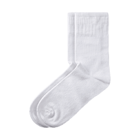 Å WOMAN Ribbade strumpor Sockor Dam Vit 36/38