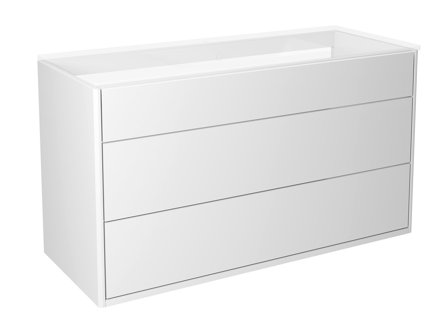 Gustavsberg Graphic Kommod 100 cm, utan tvättställ Vit, Badrum