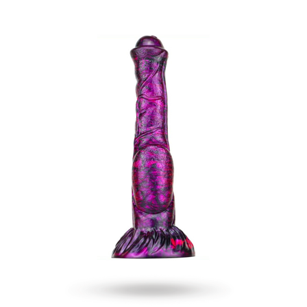 Metallic Fantasy Dildo Jumbox Purple/Black 24 Cm