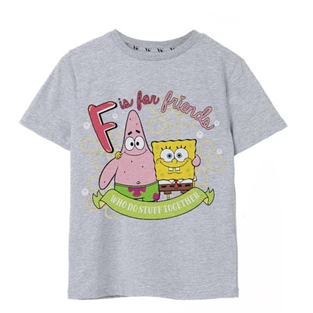 SpongeBob SquarePants F Is For Friends T-shirt för flickor 3-4 år