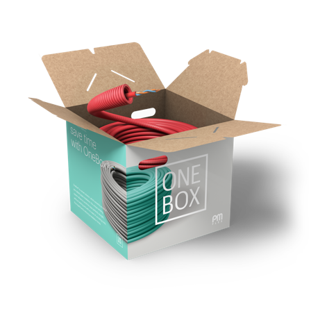 PM FLEX ELQYB ZERO Kabel fördragen, 16 mm x 100 m, 2x1 mm², Anslutningsdon & kablar