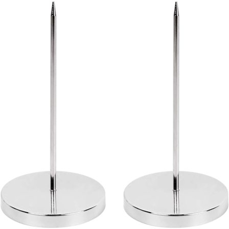 2 STK. Regningsgaffel, Stang Papirholder Spyd, Rustfrit Stål Check Regningsholder, Memo Holder Spyd