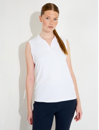 Abacus Lds Victoria Drycool Sleeveless - White - S