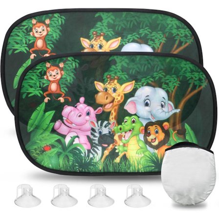 Solskydd för bil, barn & bebis, mycket mörkt med UV-skydd