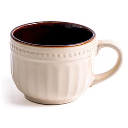 Ekstra stor 680 ml keramisk kaffekrus, perfekt til morgenmadsprodukter eller suppe, tåler mikroovn og opvaskemaskine, kæmpe bred kop med håndtag.